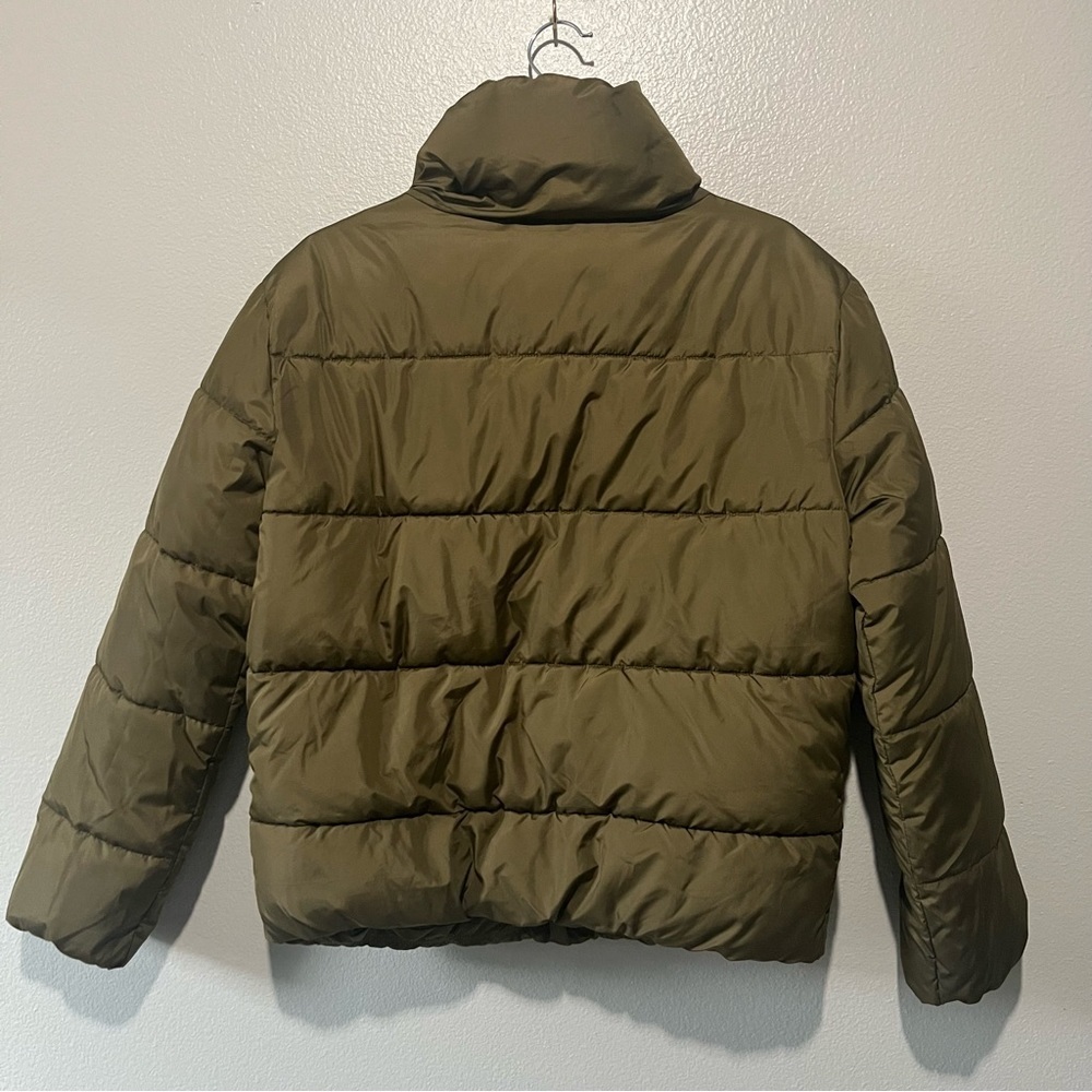 Altar'd State Olive Green Puffer Jacket - Picture 2 of 4